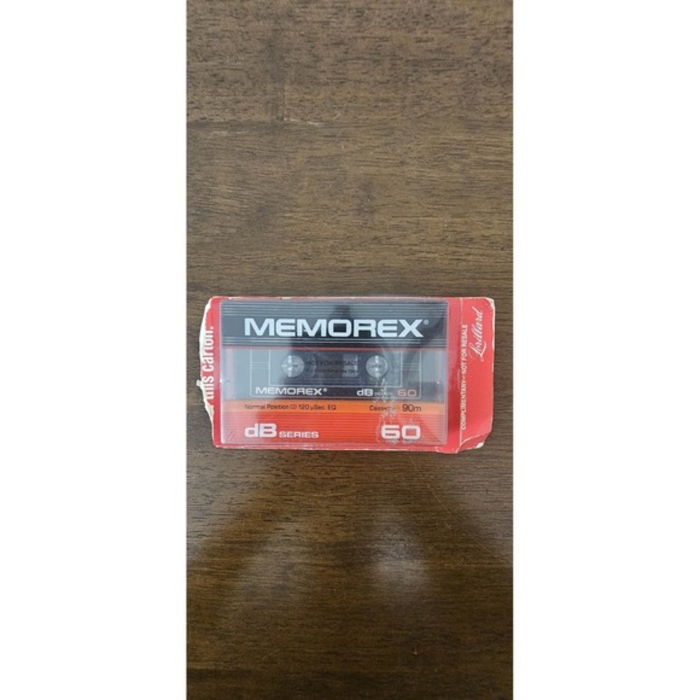 Memorex dB Series 60 Audio Cassette Tape 60m NIP Red Normal Bias Type I Vintage‎
